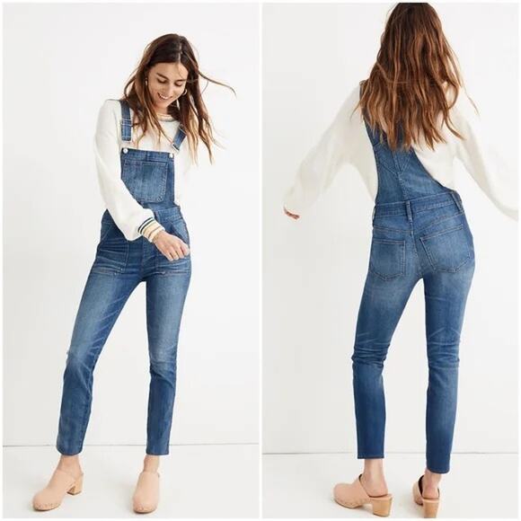 Madewell | Skinny Overalls in Jansing Wash - Picture 1 of 13